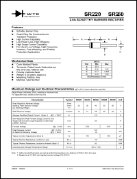 datasheet for SR220 by 