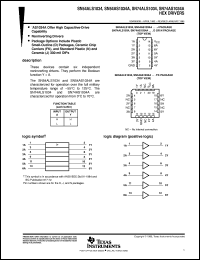 datasheet for SN54ALS1034J by Texas Instruments