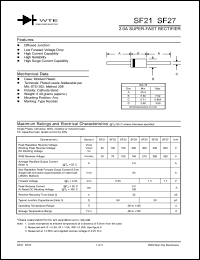 datasheet for SF21-T3 by 