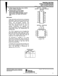 datasheet for SN54F240J by Texas Instruments