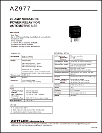 datasheet for AZ977-1A-24D by 