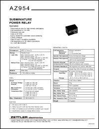 datasheet for AZ954Y-1C-3D by 