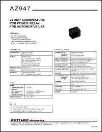 datasheet for AZ947-1C-12D by 