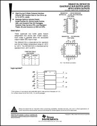 datasheet for SN54HC125J by Texas Instruments