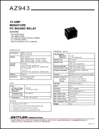 datasheet for AZ943-1CH-6D by 