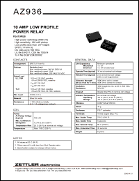 datasheet for AZ936-1A-48D by 