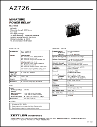 datasheet for AZ726-1C-230A by 