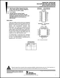 datasheet for JM38510/65708BEA by Texas Instruments