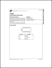 datasheet for 100343DMQB by 