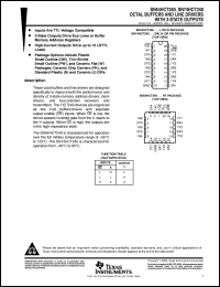 datasheet for SN54HCT240J by Texas Instruments
