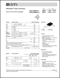 datasheet for IXSH24N60U1 by 