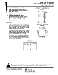 datasheet for SN54HCT540J by Texas Instruments