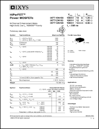 datasheet for IXFT12N100 by 