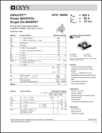 datasheet for IXFN60N60 by 