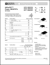 datasheet for IXFH60N25Q by 