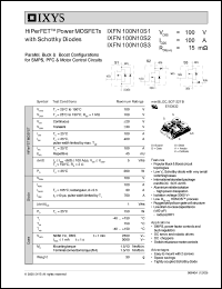 datasheet for IXFN100N10S1 by 