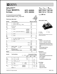 datasheet for IXFE48N50Q by 