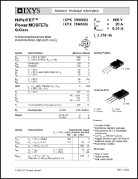 datasheet for IXFK26N60Q by 