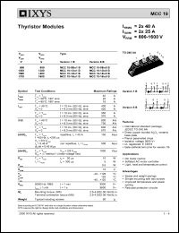 datasheet for MCC19-16IO1 by 