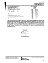 datasheet for SN64BCT240DWR by Texas Instruments