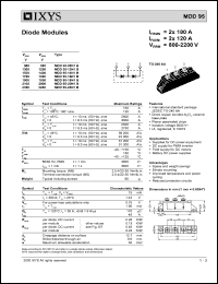 datasheet for MDD95-16N1B by 