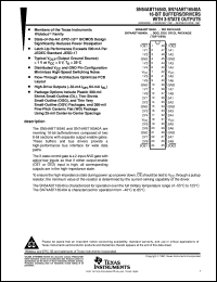 datasheet for SN74ABT16540ADLR by Texas Instruments