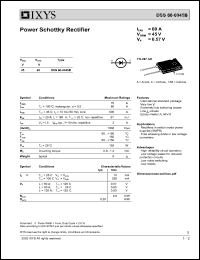 datasheet for DSS60-0045B by 