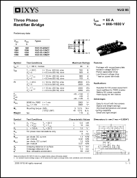 datasheet for VUO85-16NO7 by 