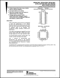 datasheet for SN74ALS540N by Texas Instruments