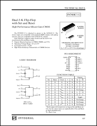 datasheet for IN74HC112N by 