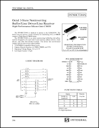 datasheet for IN74HCT244AN by 