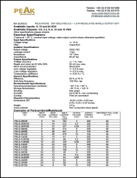 datasheet for P6LG-0505E by 