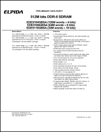 datasheet for EDE5104GBSA-4A-E by 