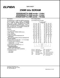 datasheet for EDS2504APTA-60L by 