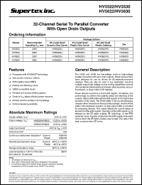 datasheet for HV5522PJ by 