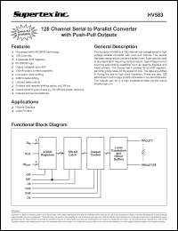 datasheet for HV583X by 