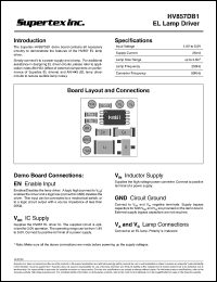 datasheet for HV857DB1 by 