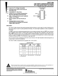 datasheet for 74ACT11286D by Texas Instruments