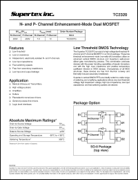 datasheet for TC2320TG by 