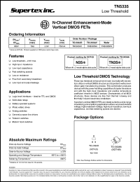 datasheet for TN5335N8 by 