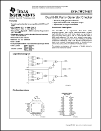 datasheet for CY54FCT480BTLMB by Texas Instruments