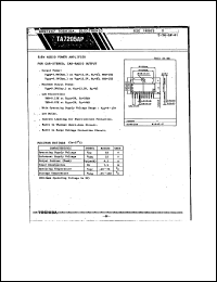datasheet for TA7205AP by Toshiba