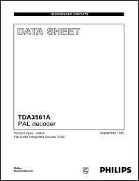 datasheet for TDA3561A by Philips Semiconductors