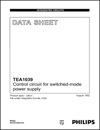 datasheet for TEA1039 by Philips Semiconductors