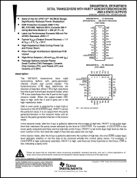 datasheet for SN74ABT657ADWR by Texas Instruments