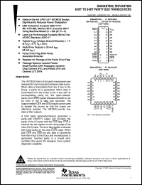 datasheet for SN74ABT833NT by Texas Instruments