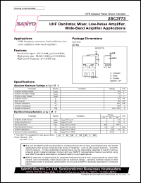 datasheet for 2SC3773 by SANYO Electric Co., Ltd.