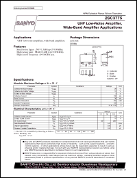 datasheet for 2SC3775 by SANYO Electric Co., Ltd.