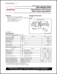 datasheet for 2SA1480 by SANYO Electric Co., Ltd.