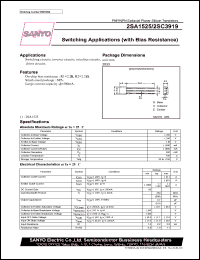 datasheet for 2SA1525 by SANYO Electric Co., Ltd.